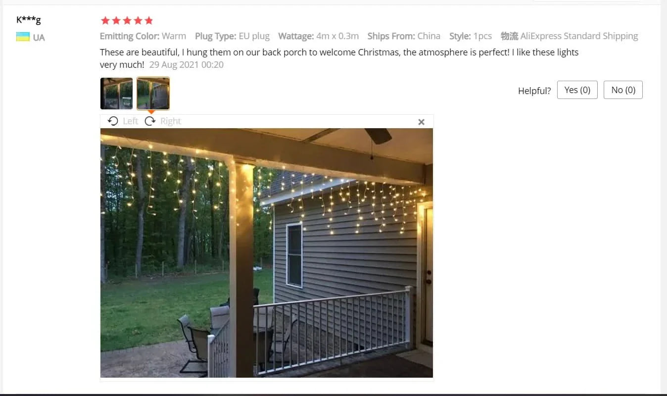 Cortina de Luzes LED Natalinas – Encanto e Magia para sua Casa