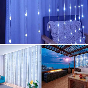 Cortina de Luzes LED Natalinas - Magia e Encanto em Sua Casa