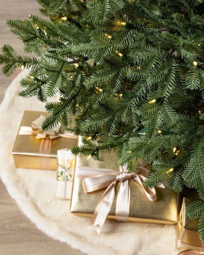 Árvore de Natal Verde Premium com Galhos Articulados, Suporte Metálico e Micro LEDs Embutidos