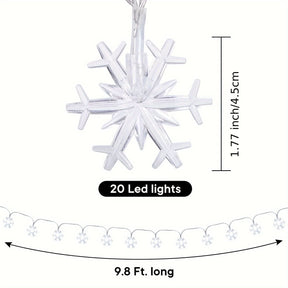 Cortina de Luzes LED Floco de Neve – 3 Metros