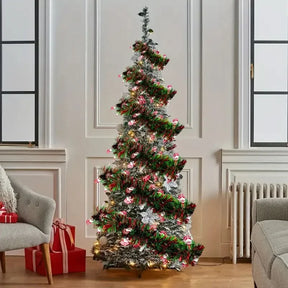 Festão Natalino Fake Com Decorações