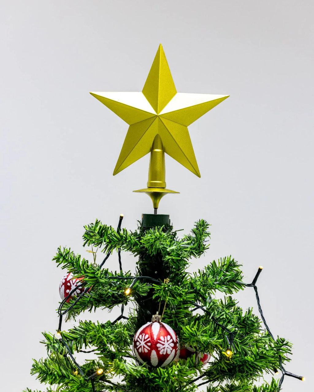 Árvore de Natal Grande com Base Guarda-Chuva - Iluminação, Música e Efeito de Neve (190 x 115 cm)